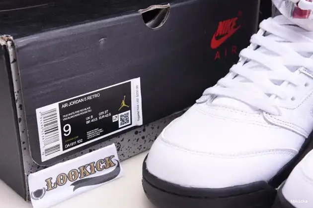 Reps TBK Silver (2020) 5 Red Jordan Retro DA1911-102 Fire Tongue Air 0523